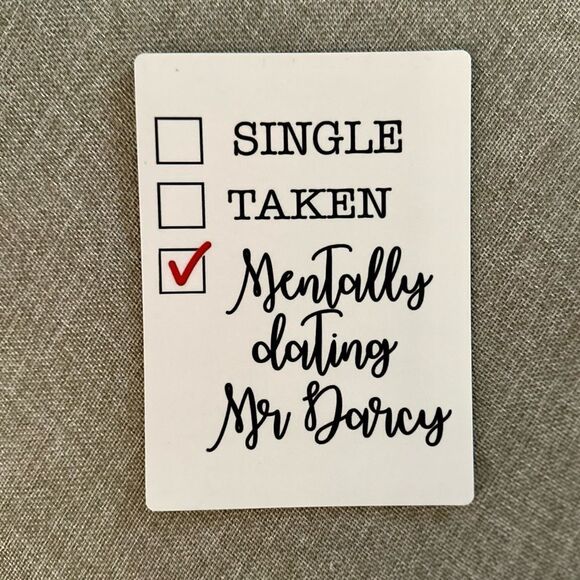 Pride & Prejudice Darcy Magnet - Picture 1 of 5